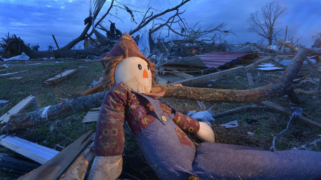 Aftermath of the 2014 tornado